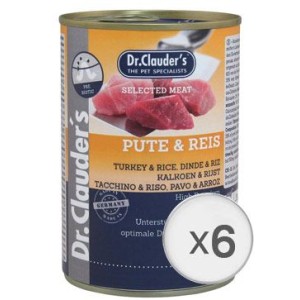 DR. Clauder`s Selected meat - curcan si orez bax(6 buc), 400g